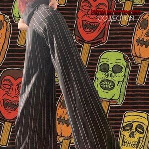 I.Am.Gia Mira Striped Wide Leg Pants in Black